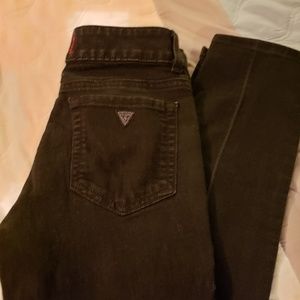 Guess black skinny jeans